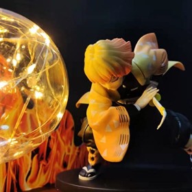 Goitruas Lampe Demon Slayer Light Lampe de table créative Lumière décorative LED Night Light Zenitsu 