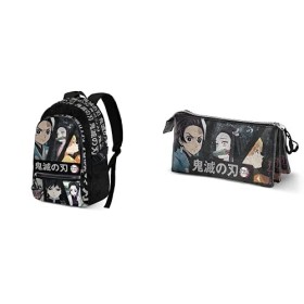 Demon Slayer Taisho Sac à dos Fight + Trousse à Crayons Triple FAN 2.0