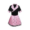 SFWXCOS Costume Demon Slayer Cosplay Tanjirou, Zenitsu, Nezuko, Giyuu, Shinobu Uniforme Dress Pour Femme et Fille