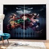 Dem-on Slay-ER Rideau Fenetre Dessin Animé, Rideaux et Draperies IntéRieurs, Decoration Maison pour Enfant Chambre-Multicolor