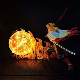 Goitruas Lampe Demon Slayer Light Lampe de table créative Lumière décorative LED Night Light Kyoujurou 