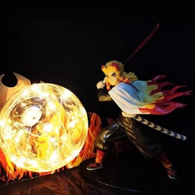 Goitruas Lampe Demon Slayer Light Lampe de table créative Lumière décorative LED Night Light Kyoujurou 