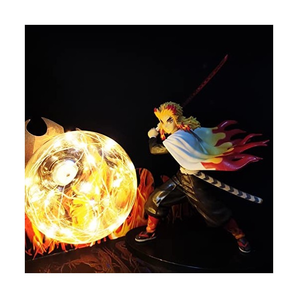 Goitruas Lampe Demon Slayer Light Lampe de table créative Lumière décorative LED Night Light Kyoujurou 
