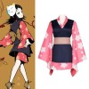 Anime Demon Slayer Cosplay Makomo Halloween Costumes Fête Et Uniforme Complet XXL,Full Set 