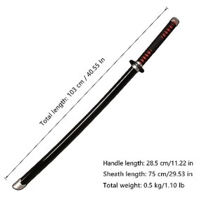 Skyward Blade Épée de Cosplay en Bois - Épée de samouraï Tanjirou - Jouet pour Enfants - Fans danime, Le Couteau spécial de 
