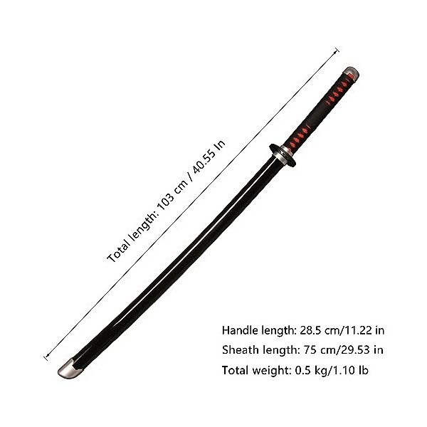 Skyward Blade Épée de Cosplay en Bois - Épée de samouraï Tanjirou - Jouet pour Enfants - Fans danime, Le Couteau spécial de 