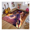 PacuM Tapis Antidérapant Moderne Minimaliste Chambre Demon Slayer Tapis denfants,Peut Être Lavé Ménage Décoration Sauvage Ta
