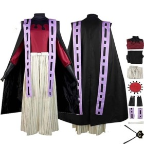 NIKKHO Demon Slayer Cosplay Costume, Halloween Party Costume Set, Anime Personnage DouMa Cosplay Costume Dress Up Set, Hommes