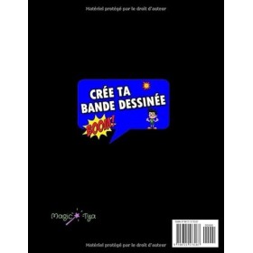 Crée ta bande dessinée: Bande dessinée vierge | Créez vos propres bandes dessinées | Créer des mangas | 120 pages 8.5 x 11 | 