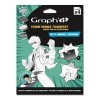 GRAPH’IT - Set de 4 Trames à transférer pour le dessin et illustration Manga - décalcomanie par transfert à sec - format 16x1