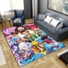 BGAFAG Demon Slayer Mode Tapis Anime 3D Imprimé pour Salon Chambre Grand Tapis Doux Maison Enfants Chambre Mignon Tapis De So