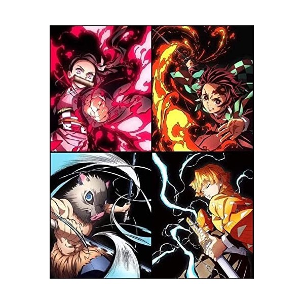 Puzzle de 2000 Pièces pour Adultes - Manga Demon Slayer Jigsaw Puzzle - Jeu Familial Amusant au Design Unique - Jouet pour Ca