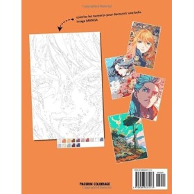 Coloriage Mystere Manga: Livre de coloriage pour Adulte Numerote