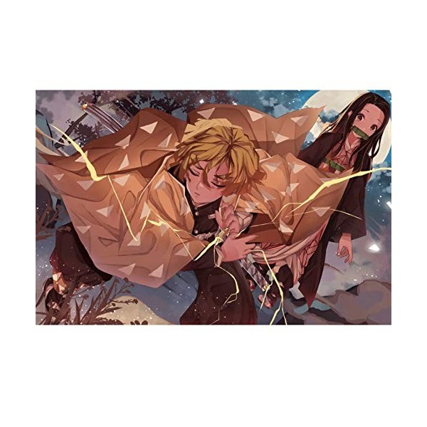 Jigsaw Demon Slayer 300/500/1000 Pièces pour Adultes et Adolescents Anime Japonais Puzzles Funny Family Games Décoration AI84