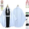 Mr.LQ Anime Kanroji Mitsuri Cosplay Costume Tenue Démon Slayer Kamado Nezuko Kimono Perruque Cape Coiffure Ensemble Complet H