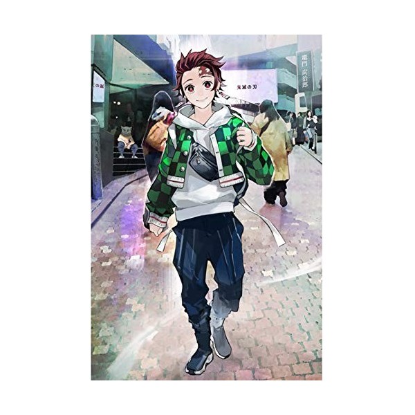 Jigsaw Demon Slayer 300/500/1000 pièces pour Adultes et Adolescents Japonais Anime Puzzles drôle Jeux de Famille décoration d