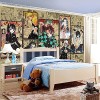 Papier peint 3D Anime Demon Slayer Couleur TV Canapé Salon Chambre Fond Mur-208x146cm LxH 