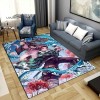 BGAFAG Demon Slayer Mode Tapis Anime 3D Imprimé pour Salon Chambre Grand Tapis Doux Maison Enfants Chambre Mignon Tapis De So