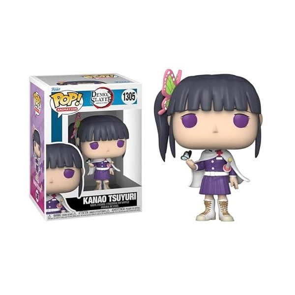 POP Demon Slayer – Figurine en vinyle Kanao Tsuyuri Funko livrée avec étui de protection compatible , multicolore, 9,5 cm
