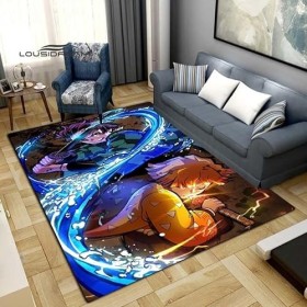 BGAFAG Demon Slayer Mode Tapis Anime 3D Imprimé pour Salon Chambre Grand Tapis Doux Maison Enfants Chambre Mignon Tapis De So