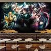 MIKUAJ Papier peint 3D Demon Slayer Anime Manga Wall Gym mural personnalisé pour salon chambre décoration murale-208x146cm Wx