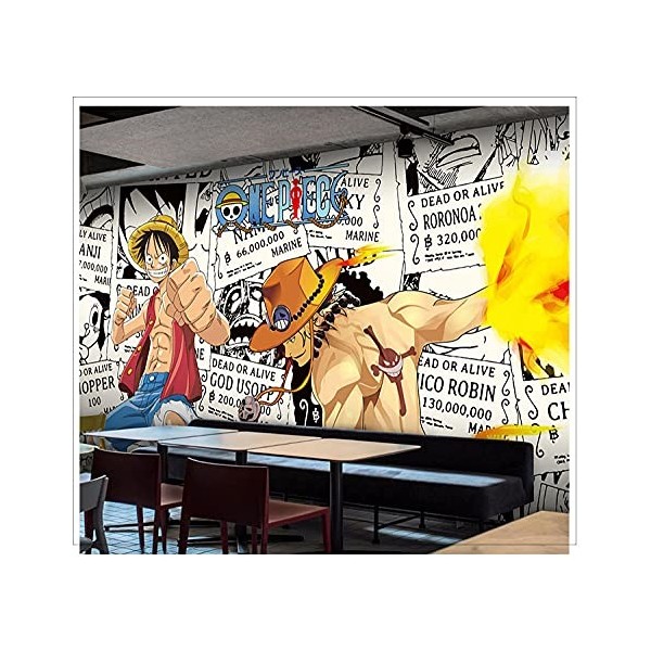 Papier peint Anime Demon Slayer Manga Restaurant Dessert Shop Noir Blanc mural personnalisé pour salon chambre décoration mur