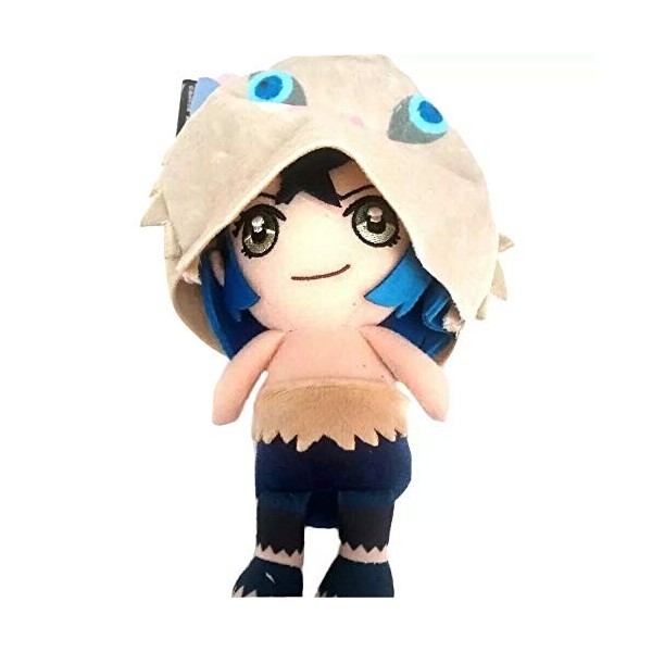 Bandai Demon Slayer Kimetsu no Yaiba Chibi Plush Peluche 15cm, Sunrise Inosuke Hashibira 