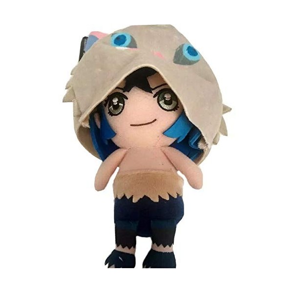 Bandai Demon Slayer Kimetsu no Yaiba Chibi Plush Peluche 15cm, Sunrise Inosuke Hashibira 