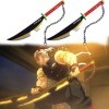Sabre Demon Slayer,Épée Danime en Bambou Uzui Tengen Anime Samouraï Epée Bois Katana Épée Prop Demon Slayer Cosplay Enfants 