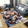 BGAFAG Demon Slayer Mode Tapis Anime 3D Imprimé pour Salon Chambre Grand Tapis Doux Maison Enfants Chambre Mignon Tapis De So