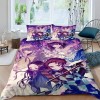 Housse de Couette 240 X 260 avec 2 Taies doreiller 50x75 cm - Demon Slayer Parure de Lit 240 x 260 cm - Ensembles de Housses