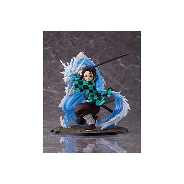Démon Slayer Figure Kamado Tanjirou Anime Action Modèle Poupée Jouets 1/8 Water Breathing Version Figure GK Statue Adulte à C