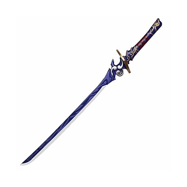 WANHUI Raiden Shogun Épée Cosplay Jeu de Genshin Impact Katana en PU 105cm Épée Beelzebul Jouets pour Enfants Arme Déguisemen
