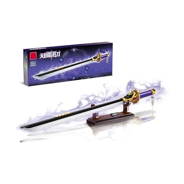 Modèle De Bloc De Construction Dépée Demon Slayer, Épée Kokushibo Kyokokukamusari, 789 Pièces, Ensemble Dépée De Samouraï D