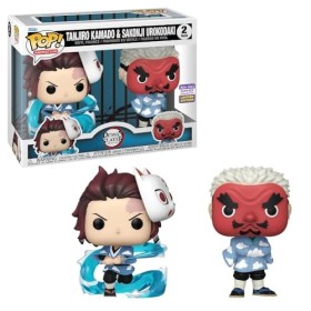 Funko Pop! Demon Slayer - 2 Pack Tanjiro Kamado et Sakonji Summer Convention 2023 Limited Edition 
