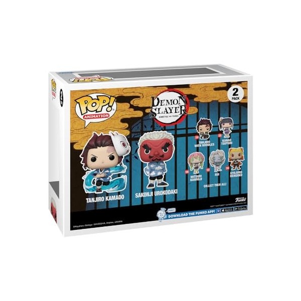 Funko Pop! Demon Slayer - 2 Pack Tanjiro Kamado et Sakonji Summer Convention 2023 Limited Edition 
