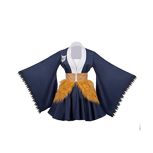 Fortunehouse Demon Slayer Inosuke Hashibira Cosplay Kimono Inoko Cospaly Costume pour Halloween, XXL