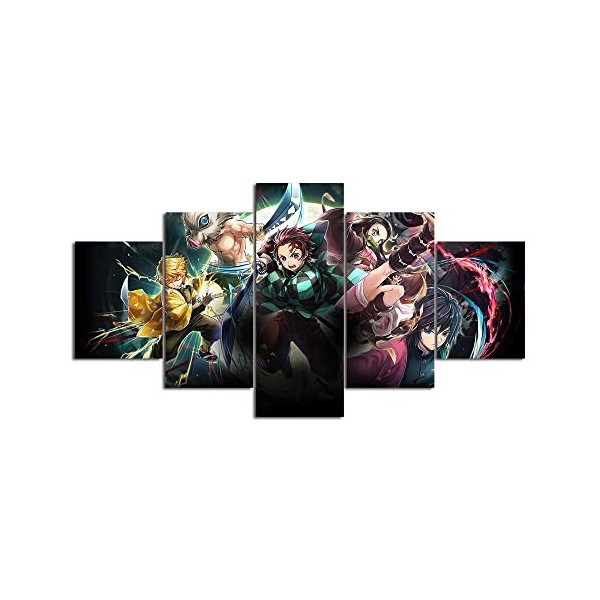 SINGLEAART Impressions sur Toile,5 Tableau Peinture,Décoration Maison Moderne,Modulaire Panneaux Motif Tableau,Cadeau danniv