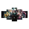 SINGLEAART Impressions sur Toile,5 Tableau Peinture,Décoration Maison Moderne,Modulaire Panneaux Motif Tableau,Cadeau danniv