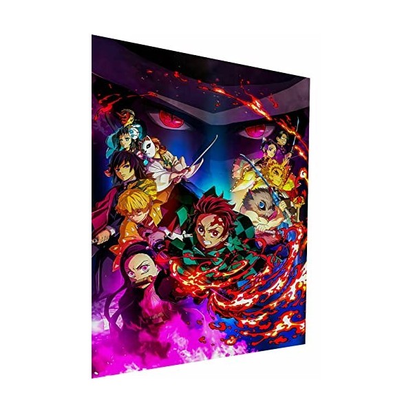 Magic Canvas Art Anime Demon Slayer Impression sur toile 1 pièce Impression murale de qualité supérieure - B8135 - Dimensions