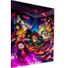 Magic Canvas Art Anime Demon Slayer Impression sur toile 1 pièce Impression murale de qualité supérieure - B8135 - Dimensions