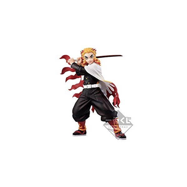 Bandai Spirits. Kimesu No Yaiba Figurine Demon Slayer Rengoku Kyoujurou Mugen Ressha-Hen Train Film OAV Movie Ichibansho Ichi