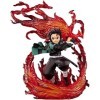 THAWR Demon Slayer Anime Figure Kimetsu no Yaiba Flame Fight Tanjiro Kamado Figure Anime Collection Model 25cm Cartoon Figure