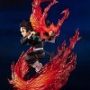 THAWR Demon Slayer Anime Figure Kimetsu no Yaiba Flame Fight Tanjiro Kamado Figure Anime Collection Model 25cm Cartoon Figure