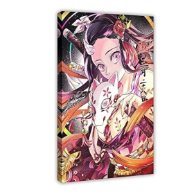 QuKan Poster sur toile Demon Slayer 40 - Décoration pour chambre à coucher, bureau, chambre - 40 x 60 cm
