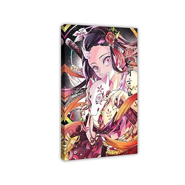 QuKan Poster sur toile Demon Slayer 40 - Décoration pour chambre à coucher, bureau, chambre - 40 x 60 cm
