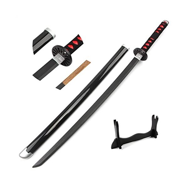 Vendics Demon Slayer Sword Tanjiro 104 Cm/41″ Katana Japonais Anime Samurai Sword Demon Slayer Cosplay Pour Les Amateurs DAn