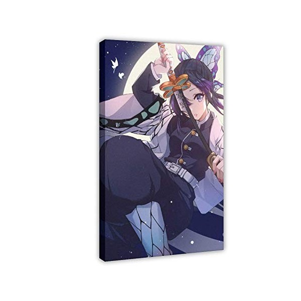 Kochou Shinobu Poster sur toile Motif Demon Slayer 40 × 60 cm