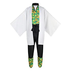 MengXin Costume de cosplay Demon Slayer Kimetsu no Yaiba Cosplay Sabito Taille XXXL