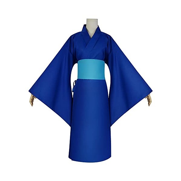 DUNHAO COS Cosplay Demon Slayer Kimono Tanjirou, Zenitsu, Inosuke Cosplay de Costume Déguisement Halloween